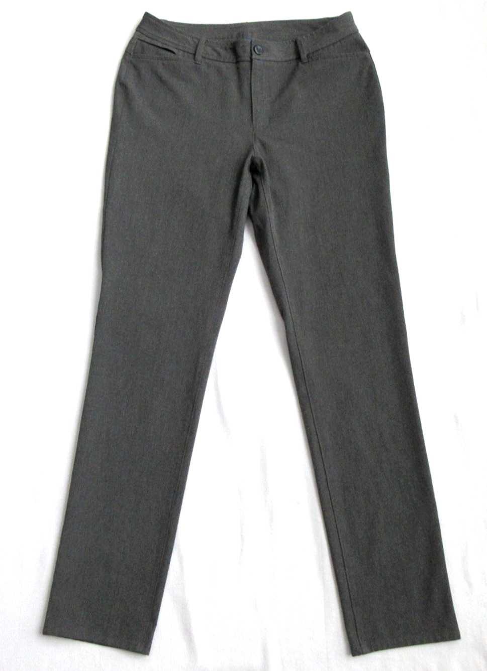 Eddie Bauer Womens 10T Tall Travex Flexion Tech Gray Stretch Active Dress Pants